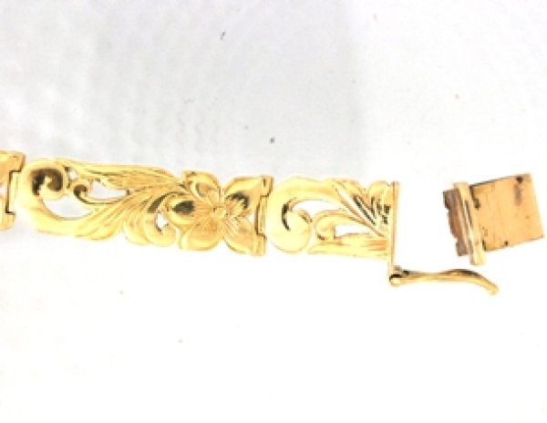 画像2: 14ホワイトゴールド・ハワイアンジュエリーブレスレットの金具修理 (2)