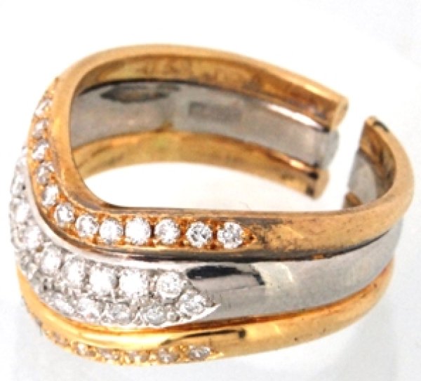 画像3: K18スリーカラーメレダイヤ入りリングのサイズ直し (3)