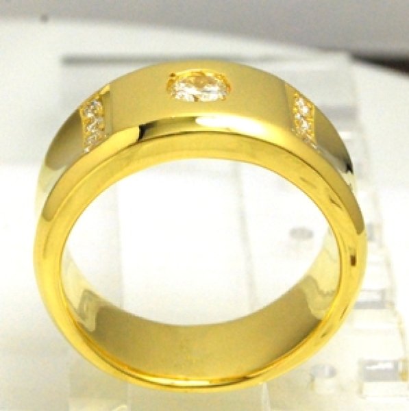 画像6: ♪18金のダイヤ入りメンズリングの欠けたダイヤの取り替え及びサイズ直し♪ (6)