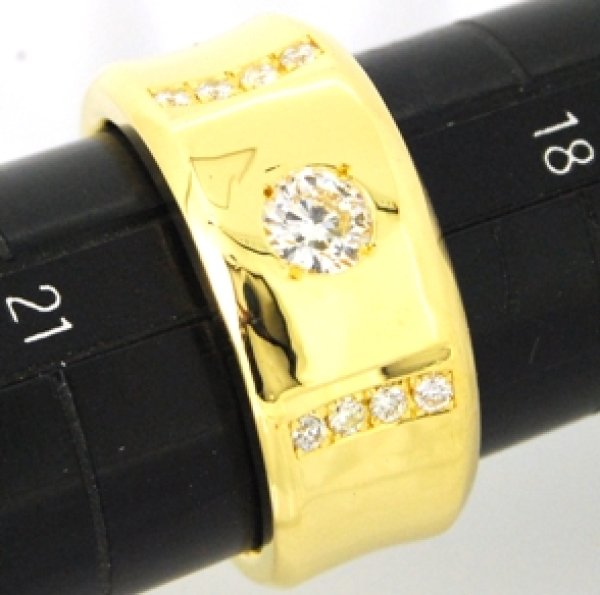 画像9: ♪18金のダイヤ入りメンズリングの欠けたダイヤの取り替え及びサイズ直し♪ (9)