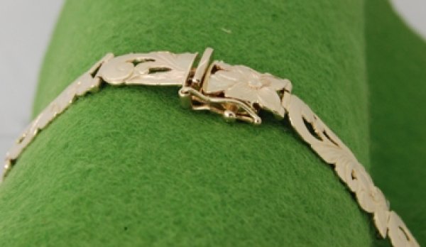 画像6: 14ホワイトゴールド・ハワイアンジュエリーブレスレットの金具修理 (6)