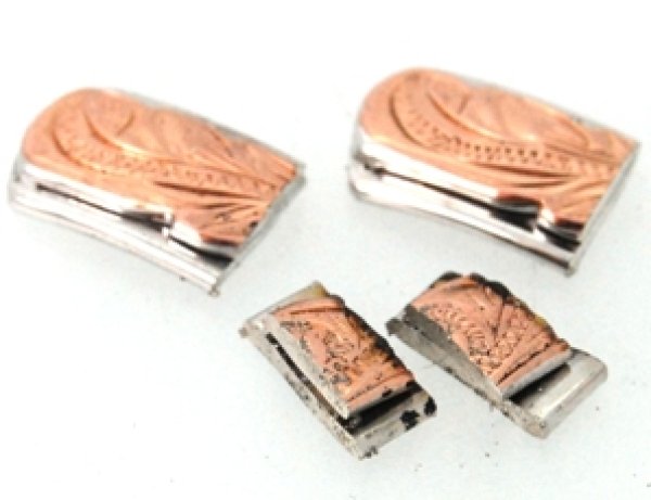 画像6: シルバー製ピンクゴールドメッキ入りのハワイアンジュエリーバングルのサイズ直し (6)