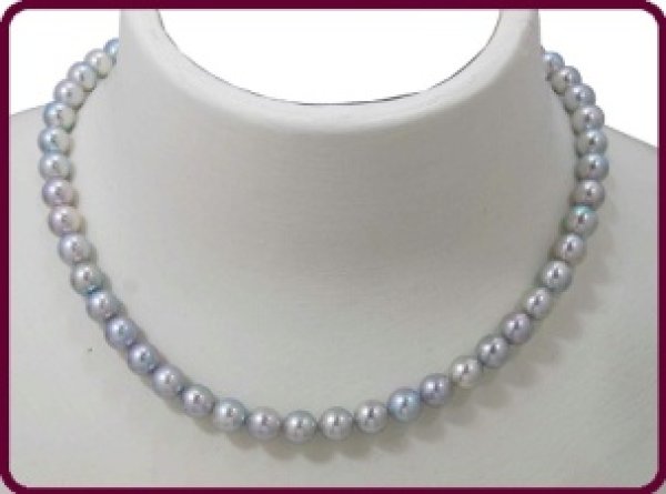 画像7: アコヤグレーパールネックレス (7)