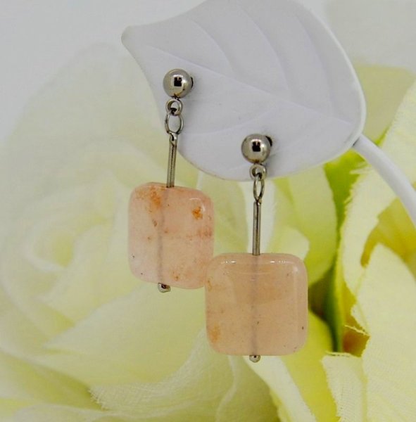 画像4: チタン 天然石ピアス (4)