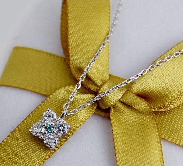 画像9: Ptダイヤモンドペンダントネックレス (9)