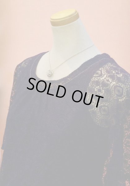 画像4: バラペンダントネックレスK18ホワイトゴールド (4)