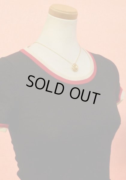 画像6: バラペンダントネックレスK18イエローゴールド (6)