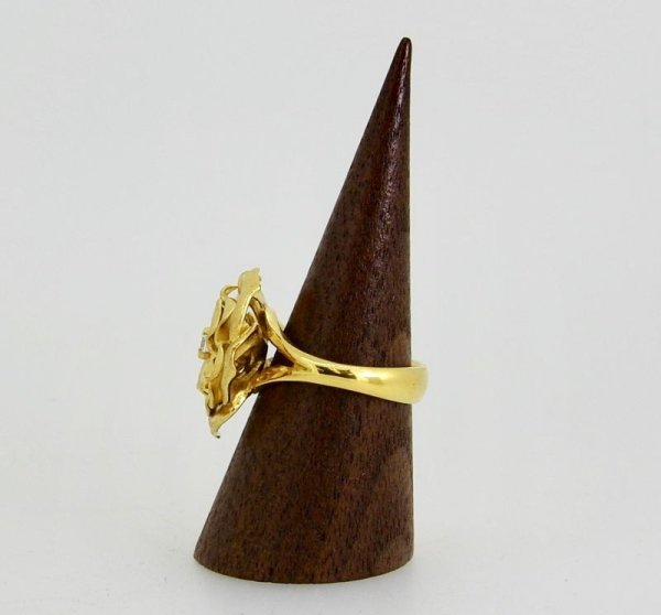 画像4: SV925/CZ ローズリング (4)