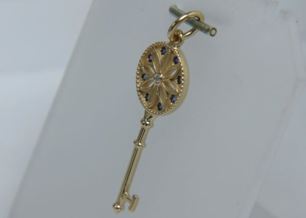 画像2: シルバー・ティファニー キー・デイジー キー ペンダント・カスタム例 (2)