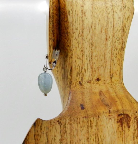 画像5: アクアマリンタンブル　イヤリング (5)