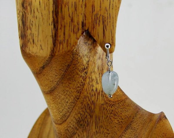 画像4: アクアマリンタンブル　イヤリング (4)