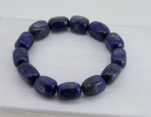 画像5: ラピスラズリタンブルブレスレット (5)