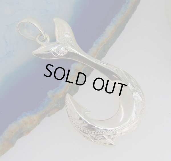 画像2: 【70%OFF】★1点限り★sv925ハワイアンジュエリーフィッシュフックペンダント (2)