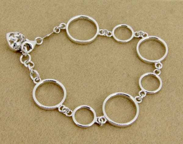 画像11: 【50%OFF】SV925ブレスレット チャーム付き (11)