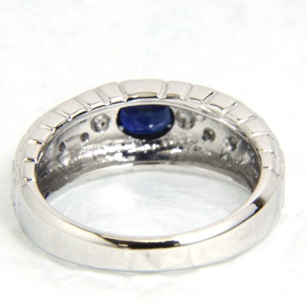 画像6: Pt900サファイア・ダイヤ入りリングのカスタムメイド (6)