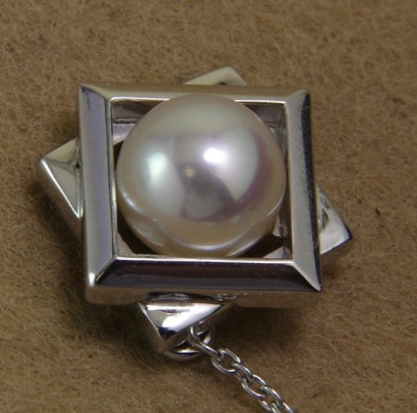 画像5: 【オーダー制作例】SV925アコヤパールタイタック制作 (5)