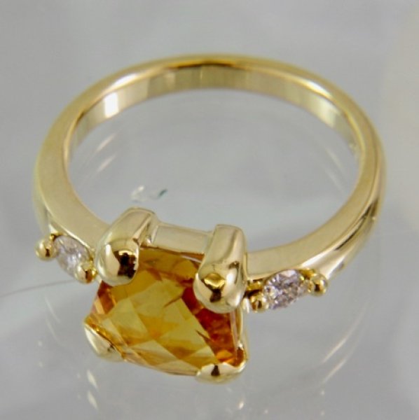 画像4: お客様持ち込みの石でK18リング制作 (4)