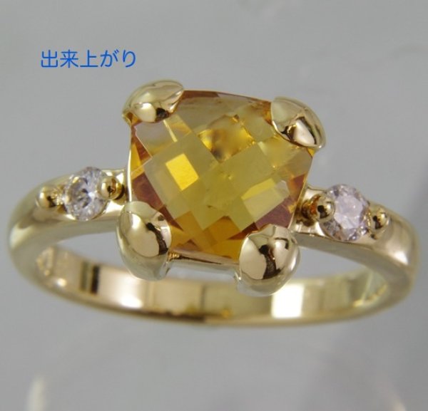 画像2: お客様持ち込みの石でK18リング制作 (2)