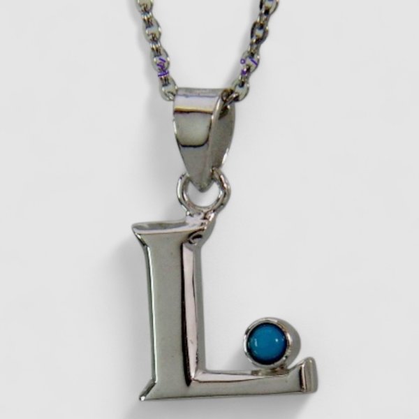 画像3: 【オーダー制作例】シルバーイニシャルペンダント (3)