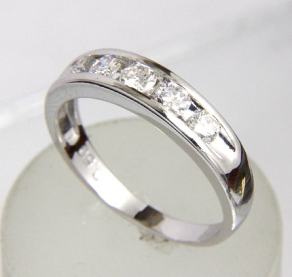 画像3: Pt900ダイヤモンド一文字リングのクリーニング、新品仕上げ例 (3)