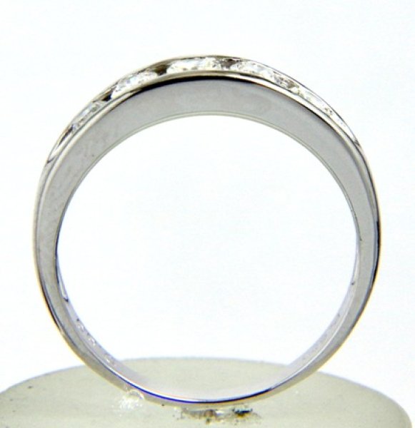 画像6: Pt900ダイヤモンド一文字リングのクリーニング、新品仕上げ例 (6)