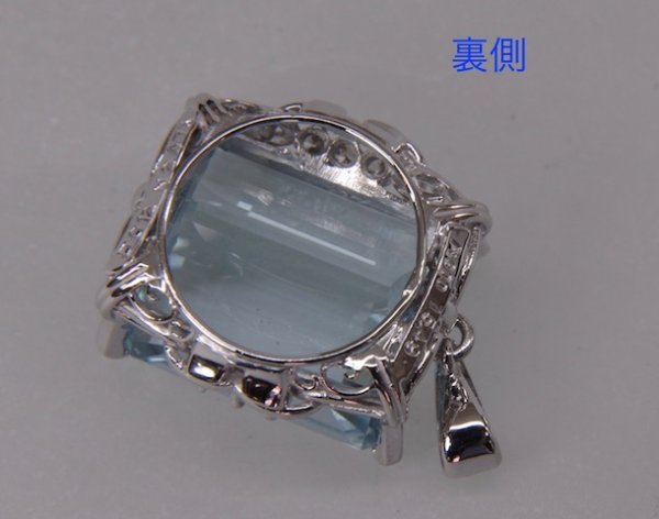 画像3: 【リフォーム例】アクアマリンリング→Ptペンダント製作 (3)