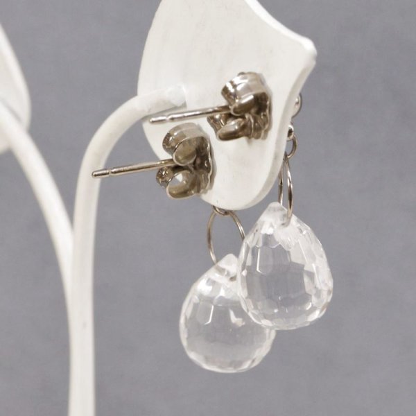 画像3: チタン水晶ピアス (3)