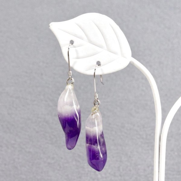 画像5: K14WGナチュラルシェープアメシストピアス (5)