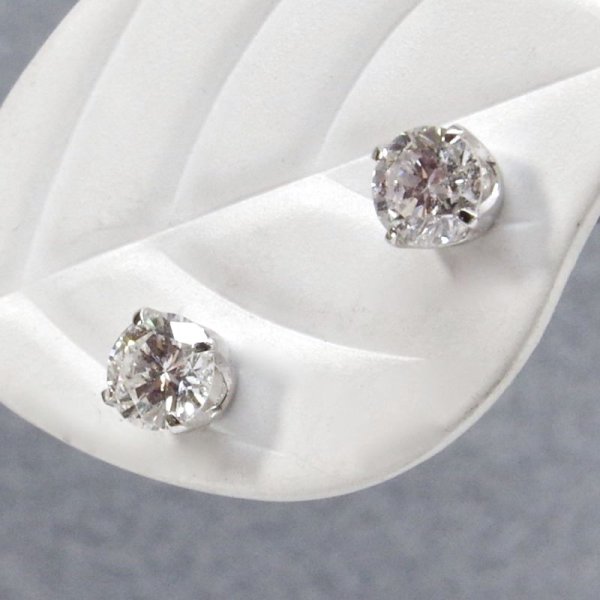 画像3: Pt900ダイヤモンドピアス (3)