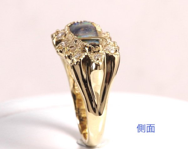 画像3: 【オーダー制作例】ボルダーオパールリング (3)