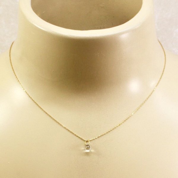 画像3: K10ネックレス　クリアクォーツペンダント (3)