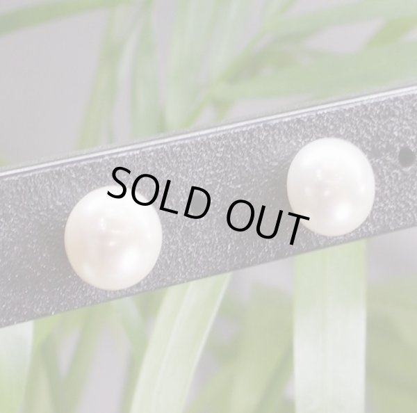 画像8: チタン淡水パールピアス (8)