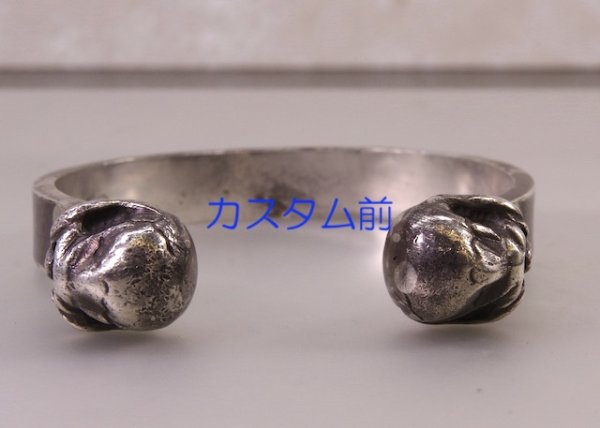 画像10: 【カスタマイズ】ストップライト(Stop Light)2スカルバングルに石留め (10)