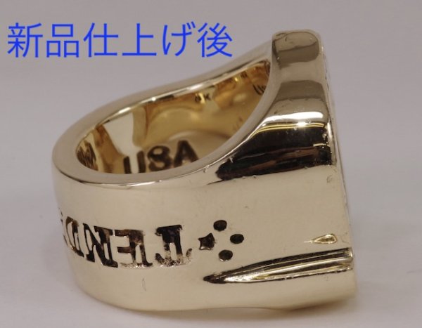 画像7: 【新品仕上げ】テンダーロイン（TENDERLOIN）8Kホースシューリングダイアモンド入り (7)