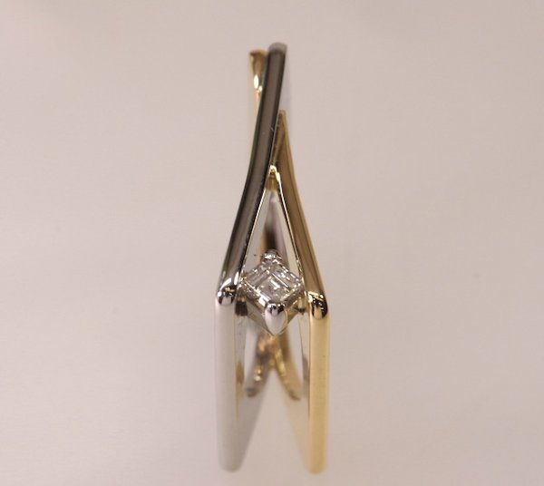 画像6: 【オーダー】Pt900/K18角ダイアモンドメンズライクリング (6)