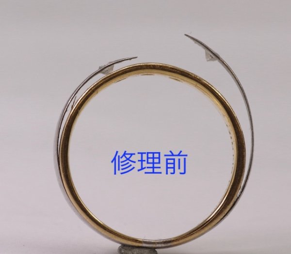 画像7: プラチナ/金、ダイアモンド入りリングの修復 (7)