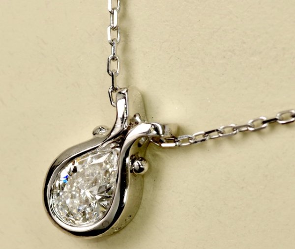 画像11: プラチナ・ダイアモンドペンダント・ネックレス (11)