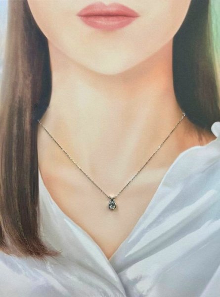 画像12: プラチナ・ダイアモンドペンダント・ネックレス (12)