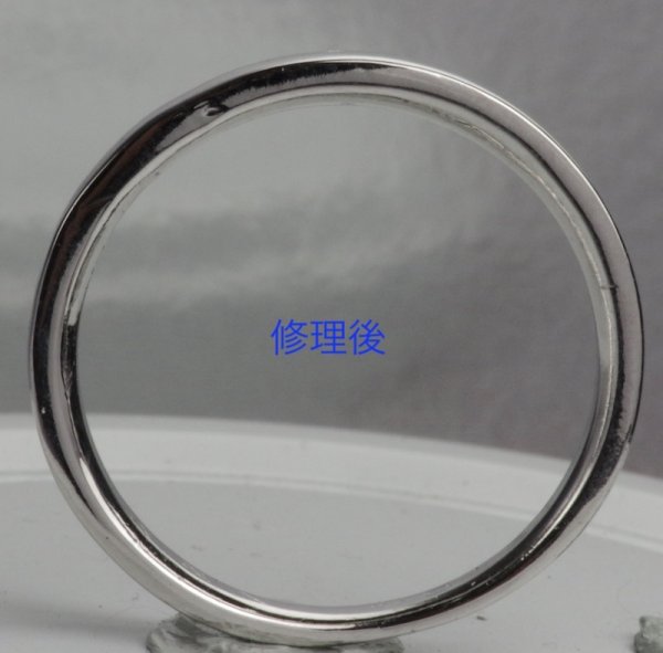 画像3: 消防署で切断した指輪の修復 (3)