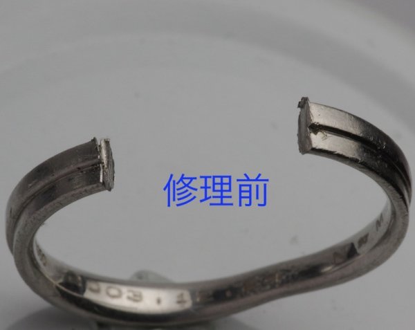 画像5: 消防署で切断した指輪の修復 (5)