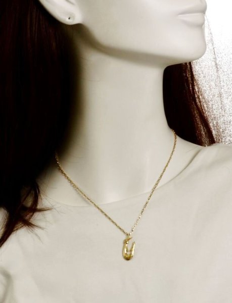 画像5: K18縄文釣り針 小 ペンダント (5)