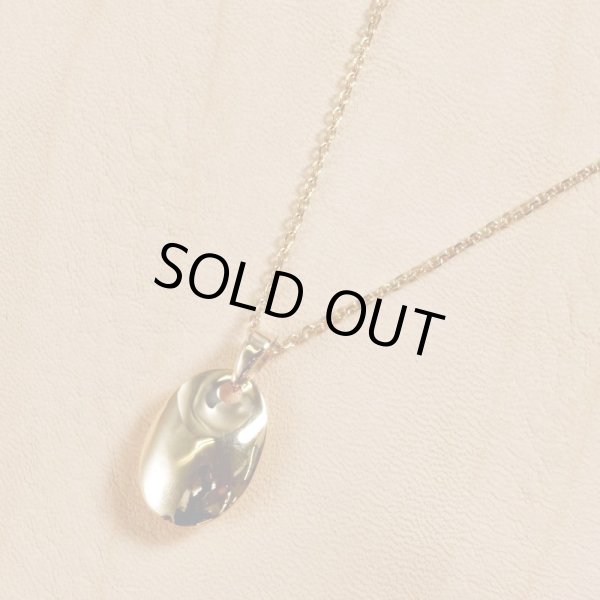 画像4: K18オーバル凹みペンダントネックレス (4)