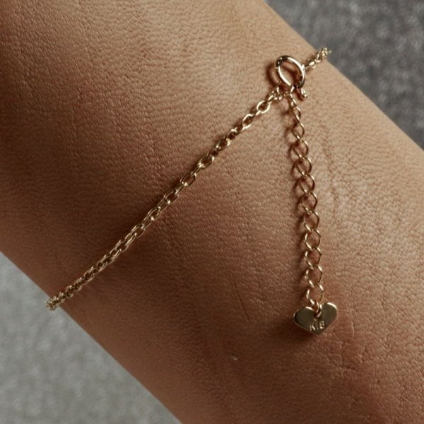 画像7: K18ダイヤモンド 入りチェーンブレスレット (7)