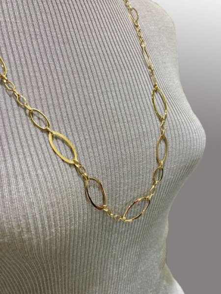 画像5: 【受注生産】K18オーバルロングネックレス (5)