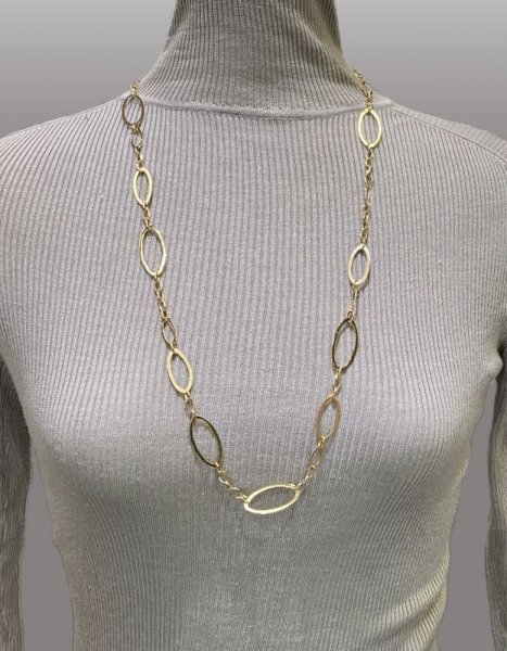 画像6: 【受注生産】K18オーバルロングネックレス (6)