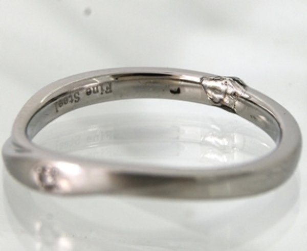 画像7: 【修理】ステンレス・ダイヤ入りリングのサイズ直し (7)