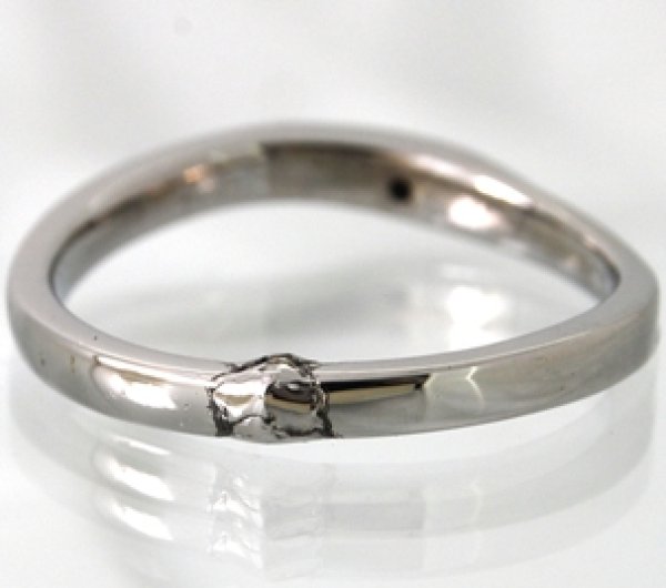 画像6: 【修理】ステンレス・ダイヤ入りリングのサイズ直し (6)