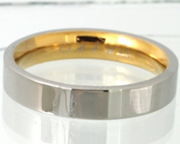 画像5: 【修理】316ステンレス(内側金メッキ)リングのサイズ直し例 (5)