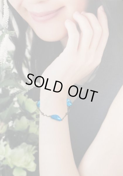 画像8: Pt900 アリゾナターコイズブレスレット (8)