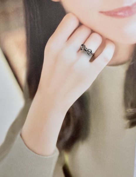 画像6: sv925 縁結びリボンリングMARU (6)